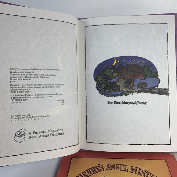 Parents Magazine Press Books Lot of 3 1980s Henry the Duck Sherlock Chick - Picture 3 of 7